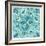 Garden Getaway Tile II Teal-Laura Marshall-Framed Art Print