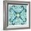 Garden Getaway Tile III Teal-Laura Marshall-Framed Art Print