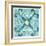 Garden Getaway Tile III Teal-Laura Marshall-Framed Art Print