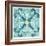 Garden Getaway Tile III Teal-Laura Marshall-Framed Art Print