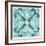 Garden Getaway Tile III Teal-Laura Marshall-Framed Art Print