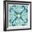 Garden Getaway Tile III Teal-Laura Marshall-Framed Art Print