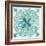 Garden Getaway Tile IV Teal-Laura Marshall-Framed Art Print