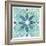 Garden Getaway Tile V Teal-Laura Marshall-Framed Art Print