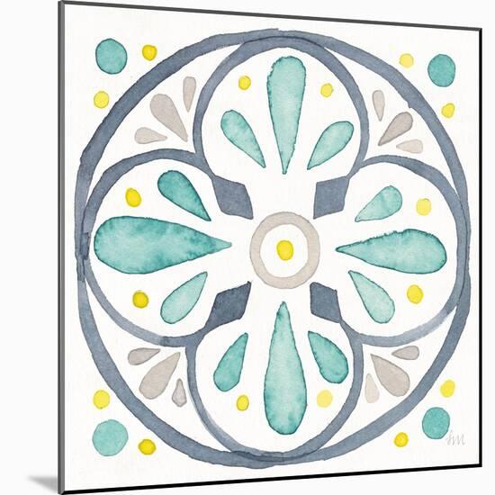 Garden Getaway Tile VI White-Laura Marshall-Mounted Art Print