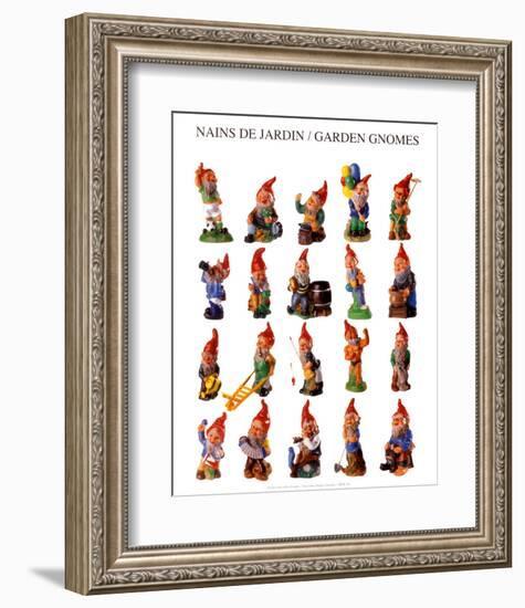 Garden Gnomes-null-Framed Art Print