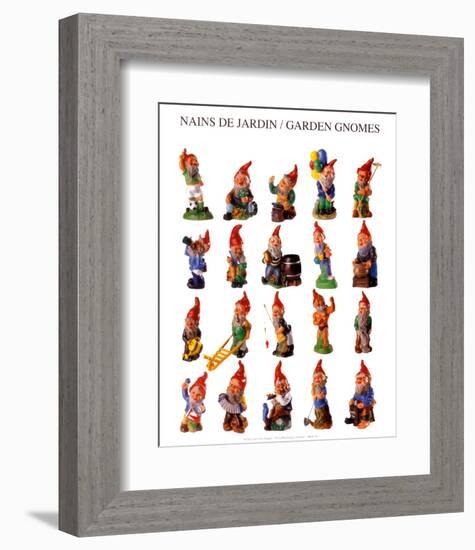 Garden Gnomes-null-Framed Art Print