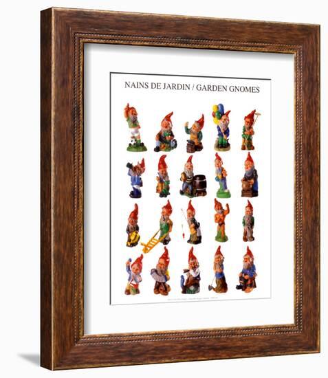 Garden Gnomes-null-Framed Art Print