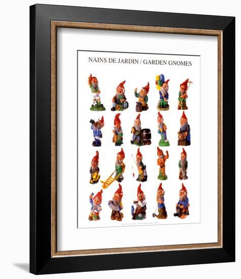 Garden Gnomes-null-Framed Art Print