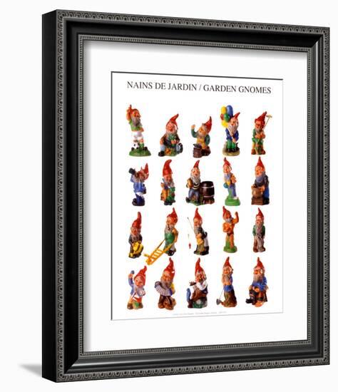 Garden Gnomes-null-Framed Art Print