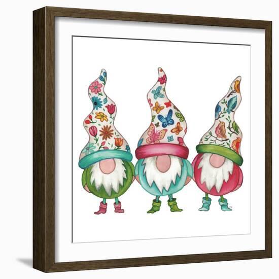 Garden Gnomes-Elizabeth Medley-Framed Art Print