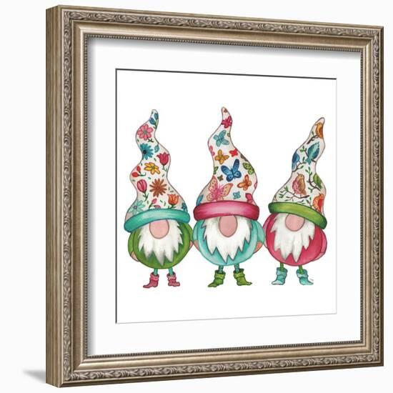 Garden Gnomes-Elizabeth Medley-Framed Art Print