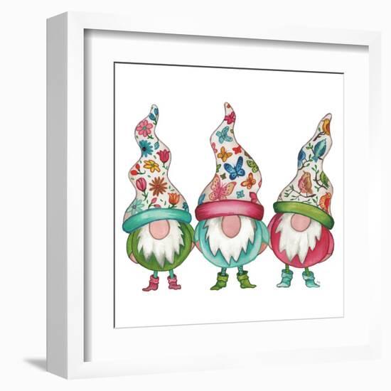 Garden Gnomes-Elizabeth Medley-Framed Art Print