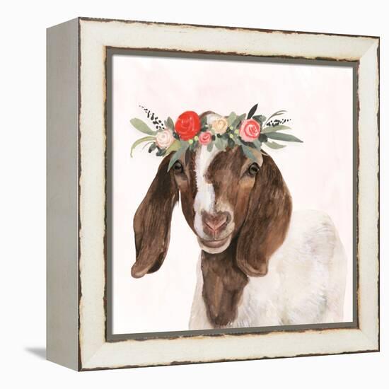 Garden Goat II-Victoria Borges-Framed Stretched Canvas