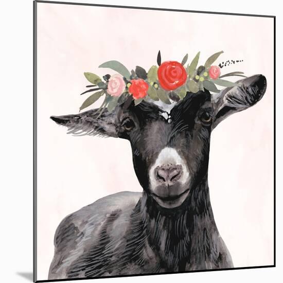 Garden Goat III-Victoria Borges-Mounted Art Print
