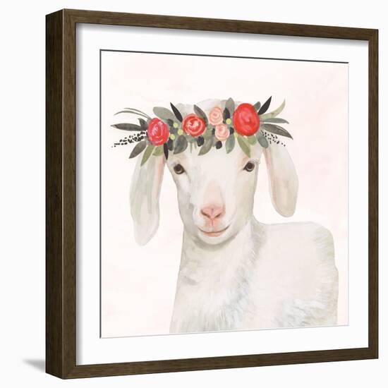 Garden Goat IV-Victoria Borges-Framed Art Print