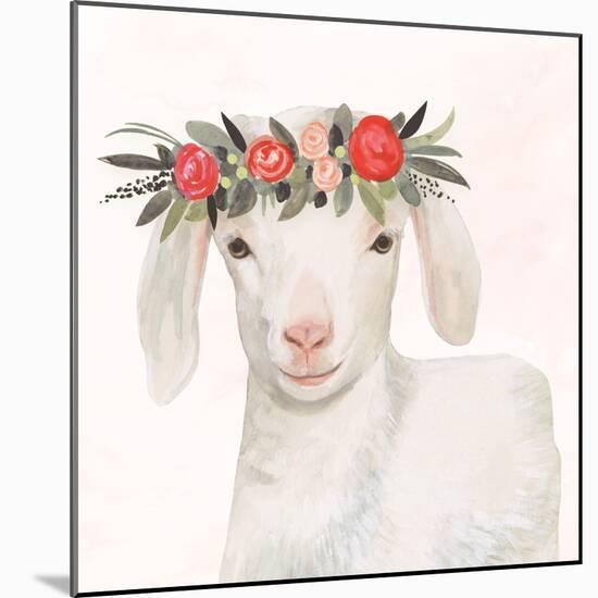 Garden Goat IV-Victoria Borges-Mounted Art Print