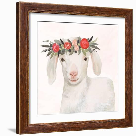 Garden Goat IV-Victoria Borges-Framed Premium Giclee Print