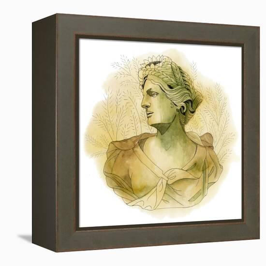 Garden Goddess IV-Grace Popp-Framed Stretched Canvas