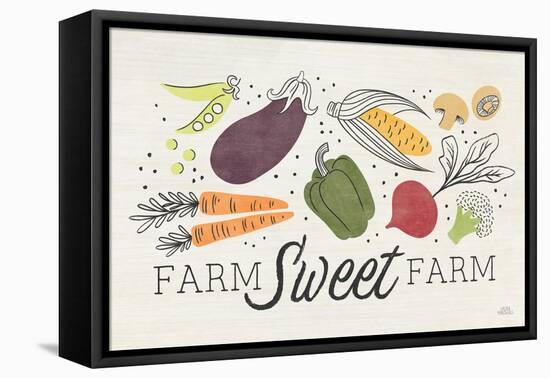 Garden Goodies I Cream-Laura Marshall-Framed Stretched Canvas