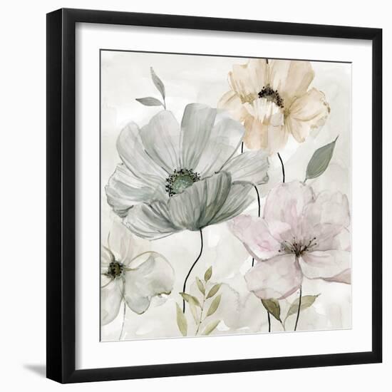 Garden Grays - Detail II-Carol Robinson-Framed Art Print