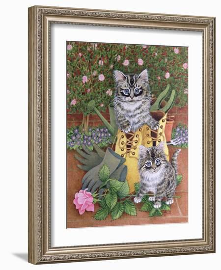 Garden Helpers-Pat Scott-Framed Giclee Print