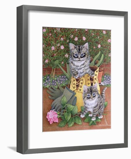 Garden Helpers-Pat Scott-Framed Giclee Print