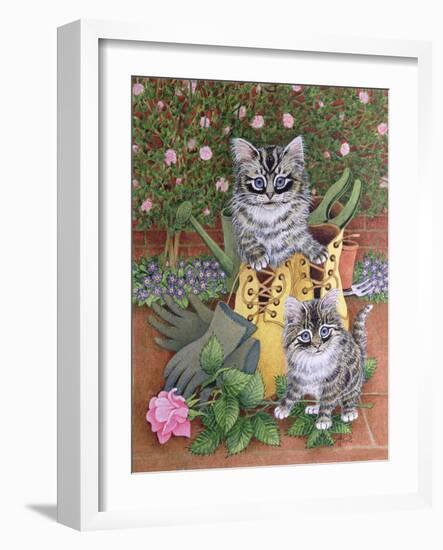 Garden Helpers-Pat Scott-Framed Giclee Print