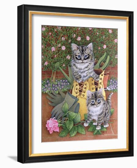 Garden Helpers-Pat Scott-Framed Giclee Print