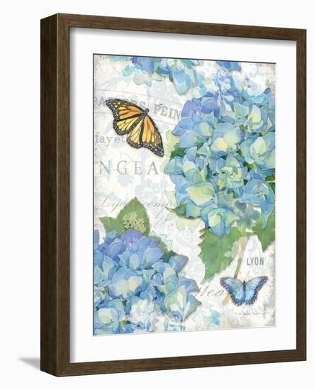 Garden Hydrangea II-Julie Paton-Framed Art Print