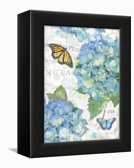 Garden Hydrangea II-Julie Paton-Framed Stretched Canvas