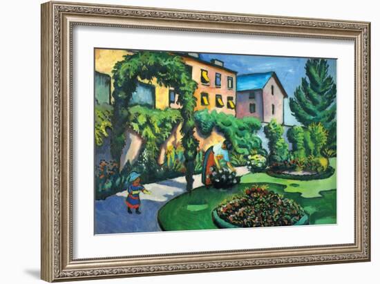 Garden Image-Auguste Macke-Framed Art Print