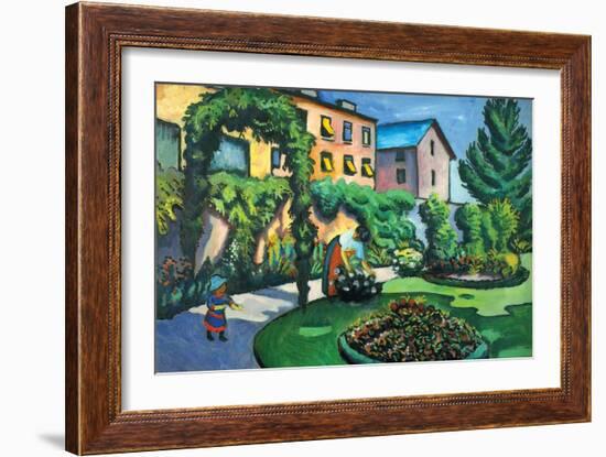 Garden Image-Auguste Macke-Framed Art Print