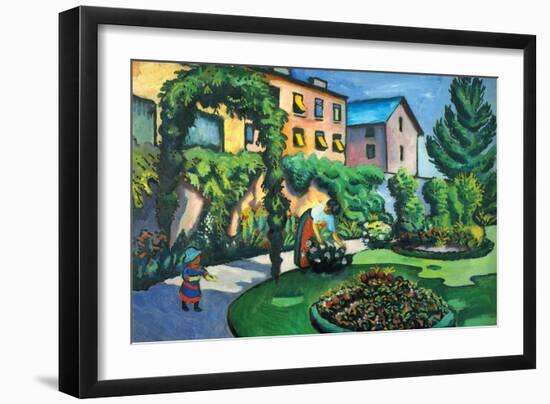 Garden Image-Auguste Macke-Framed Art Print