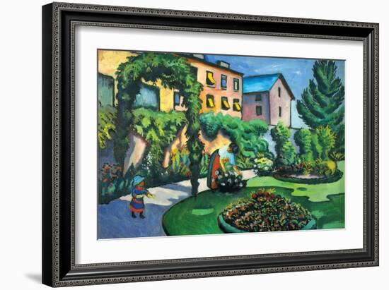 Garden Image-Auguste Macke-Framed Art Print