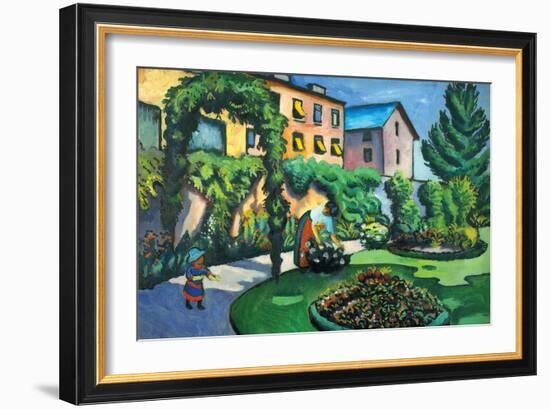 Garden Image-Auguste Macke-Framed Art Print