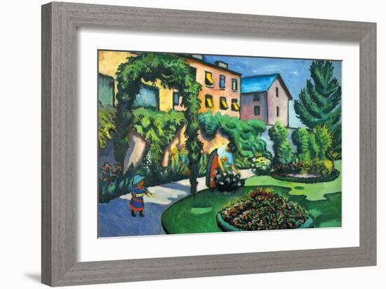 Garden Image-Auguste Macke-Framed Art Print