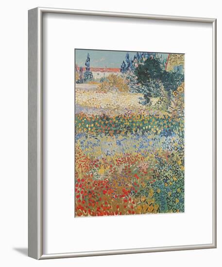 Garden in Bloom Arles, c.1888-Vincent van Gogh-Framed Premium Giclee Print