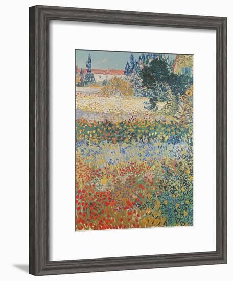 Garden in Bloom Arles, c.1888-Vincent van Gogh-Framed Premium Giclee Print