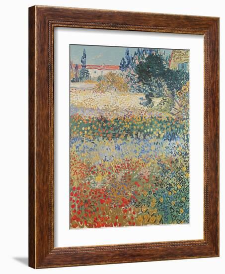 Garden in Bloom Arles, c.1888-Vincent van Gogh-Framed Giclee Print