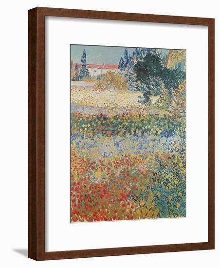 Garden in Bloom Arles, c.1888-Vincent van Gogh-Framed Giclee Print