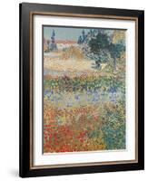 Garden in Bloom Arles, c.1888-Vincent van Gogh-Framed Giclee Print