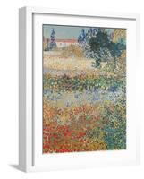 Garden in Bloom Arles, c.1888-Vincent van Gogh-Framed Giclee Print
