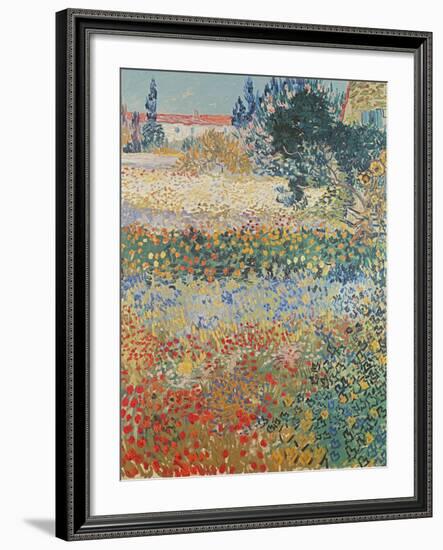 Garden in Bloom Arles, c.1888-Vincent van Gogh-Framed Giclee Print