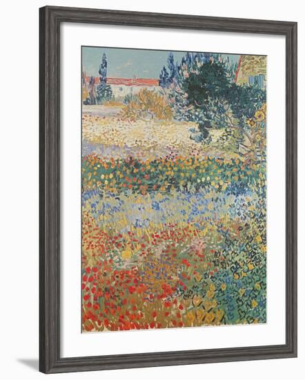 Garden in Bloom Arles, c.1888-Vincent van Gogh-Framed Giclee Print