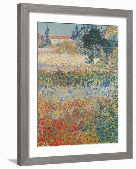 Garden in Bloom Arles, c.1888-Vincent van Gogh-Framed Giclee Print