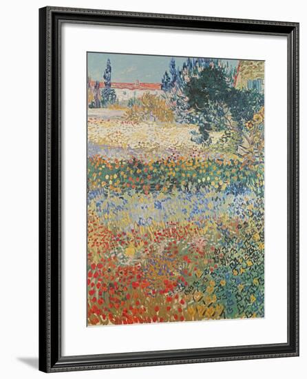 Garden in Bloom Arles, c.1888-Vincent van Gogh-Framed Giclee Print