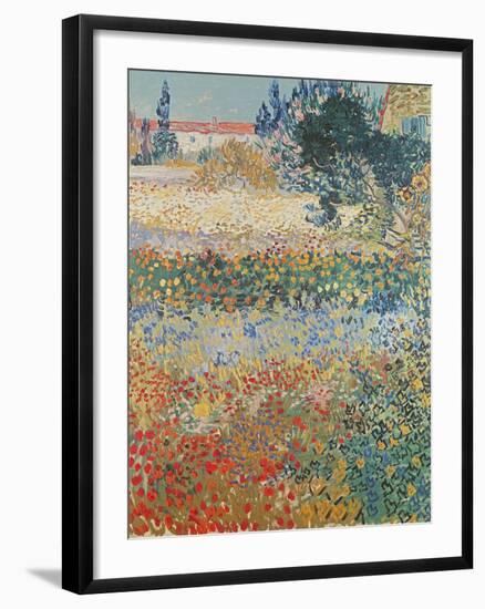 Garden in Bloom Arles, c.1888-Vincent van Gogh-Framed Giclee Print