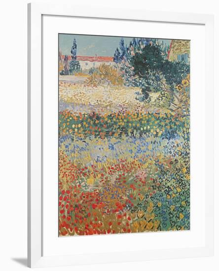 Garden in Bloom Arles, c.1888-Vincent van Gogh-Framed Giclee Print