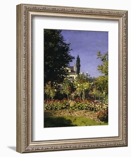 Garden in Bloom, c.1866-Claude Monet-Framed Giclee Print